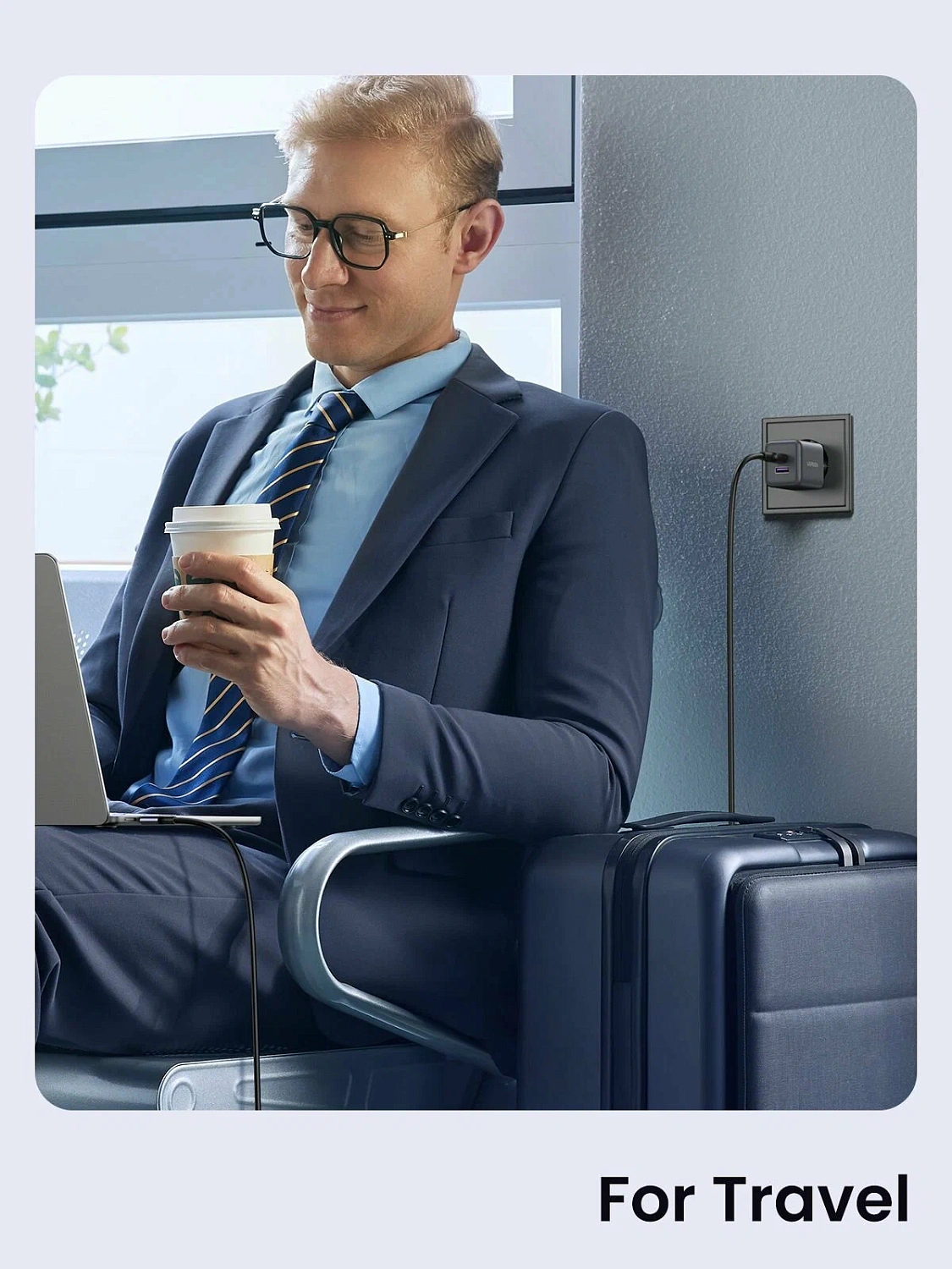 55539 Зарядное устройство UGREEN X516 GaN 30W 1xUSB-A, 1xUSB-C. Цвет: серый